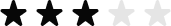rating three stars